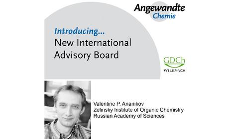 В состав Международного Экспертного Совета высокорейтингового журнала Angewandte Chemie впервые включен представитель из России